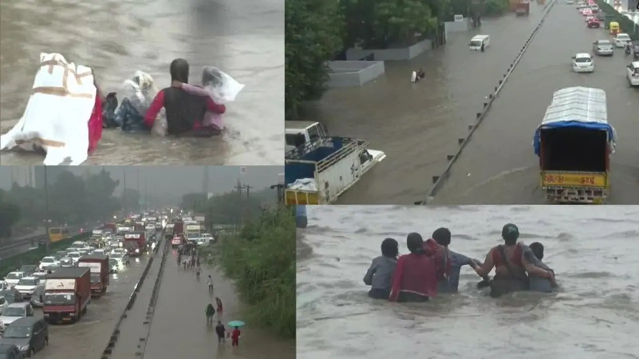 ಭಾರೀ ಮಳೆಗೆ ಹೊಳೆಯಂತಾದ ಹರಿಯಾಣ ರಸ್ತೆ: ಬೆಂಗಳೂರು ಟ್ರೋಲ್ ಮಾಡಿದವರು ಈಗೇನ್ ಅಂತಾರೆ?