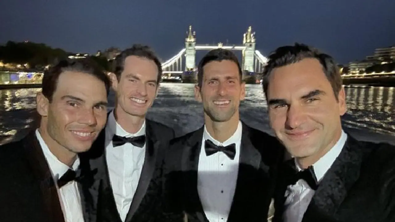 Laver Cup 2022 ಟೆನಿಸ್ ತಾರೆಯರ ಜತೆ ಡಿನ್ನರ್ ಪಾರ್ಟಿ ಮಾಡಿದ ರೋಜರ್ ಫೆಡರರ್..!