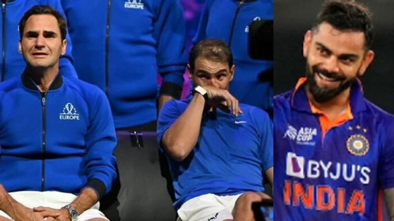 ವಿದಾಯದ ಪಂದ್ಯದಲ್ಲಿ ಕಣ್ಣೀರಿಟ್ಟ ಫೆಡರರ್‌ ರಾಫಾ ಜೋಡಿ; ಇದೇ ಕ್ರೀಡೆಯ ಸೊಗಸು ಎಂದ ಕಿಂಗ್ ಕೊಹ್ಲಿ