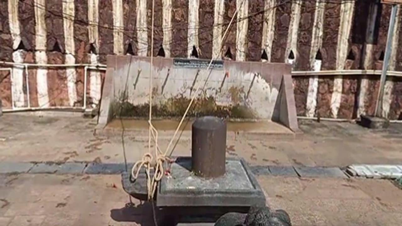 వైఎస్సార్ చేయూత కార్యక్రమం కోసం టెంట్.. తాళ్లని శివలింగానికి కట్టిన నిర్వాహకులు, వీడియో వైరల్