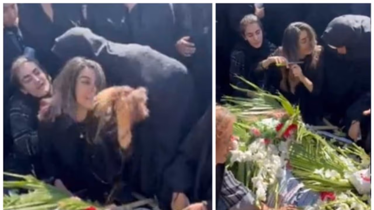 ഹിജാബ് പ്രക്ഷോഭം: കൊല്ലപ്പെട്ട സഹോദരന്റെ ശവസംസ്കാരച്ചടങ്ങിൽ അലറിക്കരഞ്ഞ് മുടി മുറിക്കുന്ന യുവതി ഹിജാബ് പ്രക്ഷോഭം: കൊല്ലപ്പെട്ട സഹോദരന്റെ ശവസംസ്കാരച്ചടങ്ങിൽ അലറിക്കരഞ്ഞ് മുടി മുറിക്കുന്ന യുവതി