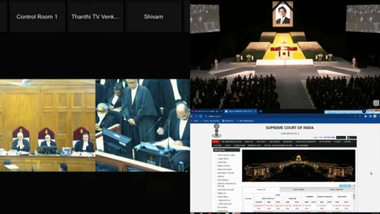 'സുപ്രീംകോടതി തത്സമയം' : ചീഫ് ജസ്റ്റിസിന്‍റേത് ഉൾപ്പെടെ മൂന്ന് ഭരണഘടന ബെഞ്ചിന്‍റെ നടപടികള്‍ തൽസമയം കാണാം