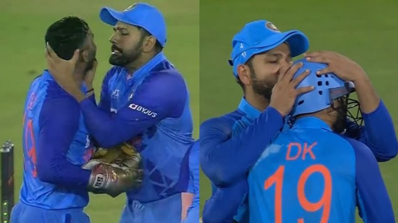 హెల్మెట్పై అవగాహన కల్పించడానికి రోహిత్ శర్మ, దినేశ్ కార్తీక్లను వాడిన హైదరాబాద్ పోలీసులు.. ట్వీట్ వైరల్ హెల్మెట్పై అవగాహన కల్పించడానికి రోహిత్ శర్మ, దినేశ్ కార్తీక్లను వాడిన హైదరాబాద్ పోలీసులు.. ట్వీట్ వైరల్