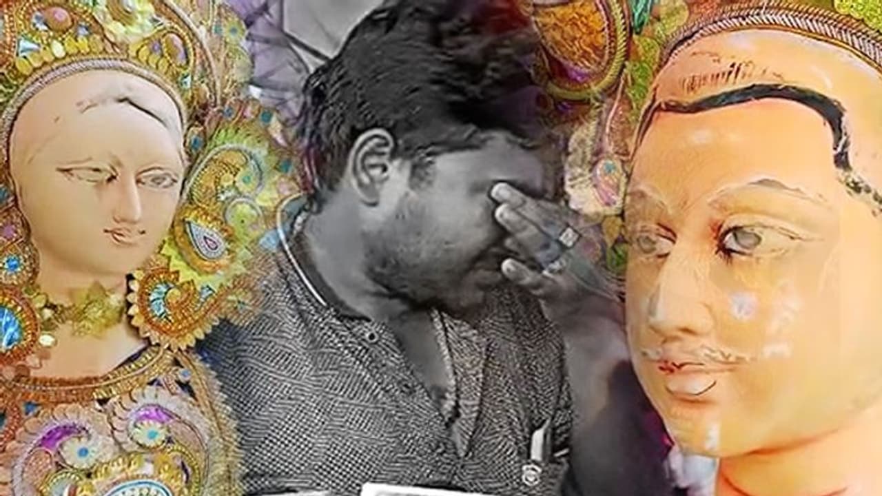 সাধের প্রতিমায় দুষ্কৃতি হামলা, তিরিশটি মূর্তির বিকৃতিতে মাথায় হাত শিল্পীদের