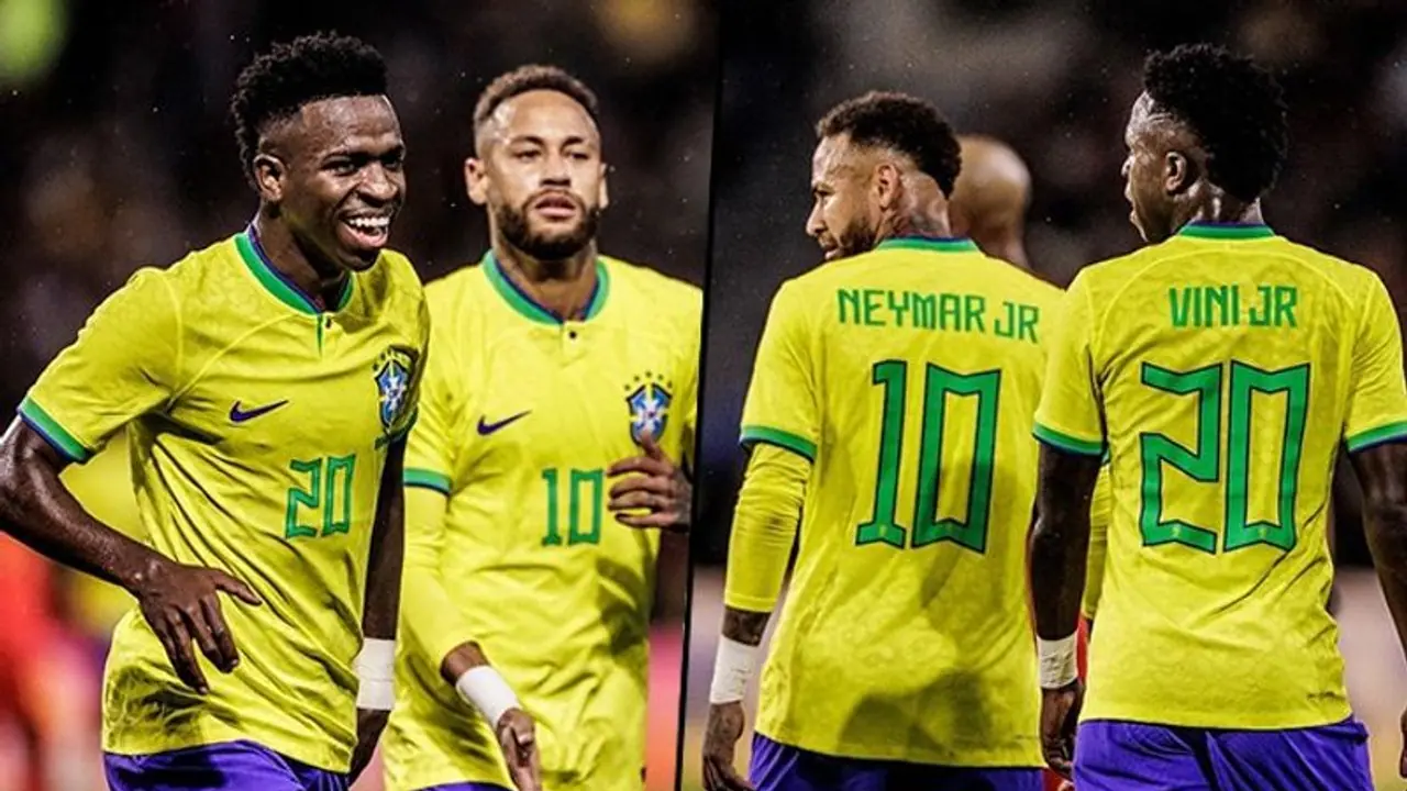Brazil fans believe Vinicius Jr. and his 'idol' Neymar can lead country to long awaited World Cup glory Brazil fans believe Vinicius Jr. and his 'idol' Neymar can lead country to long awaited World Cup glory