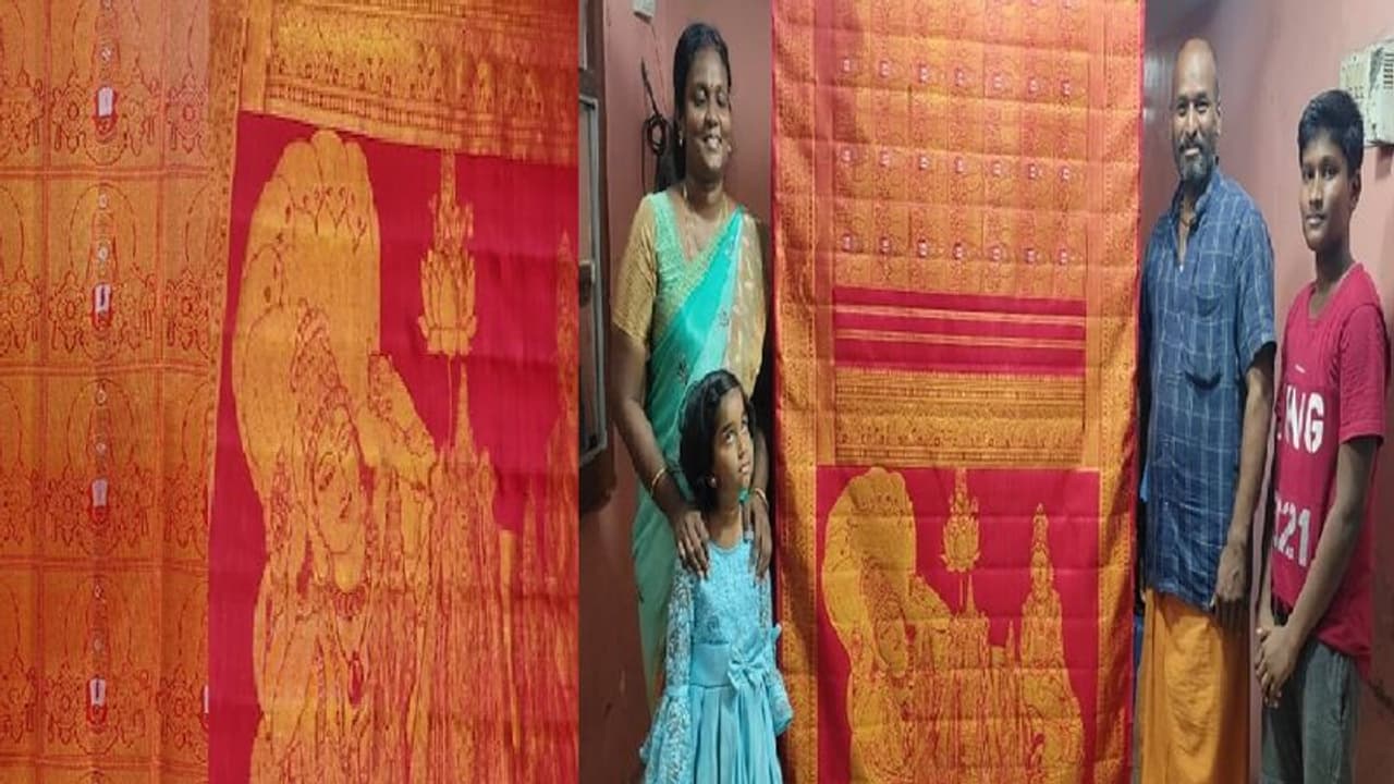 திருப்பதியில் இன்று பிரம்மோற்சவம்... 427 பெருமாள் திருமுருகங்களுடன் காஞ்சி பட்டுசேலை அனுப்பிவைப்பு!!