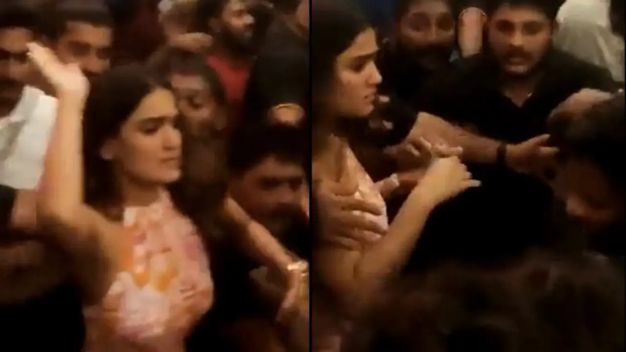 கூட்டத்தில் சில்மிஷம் செய்த நபருக்கு ஓங்கி பளாரென அறைவிட்ட நடிகை வைரலாகும் வீடியோ கூட்டத்தில் சில்மிஷம் செய்த நபருக்கு ஓங்கி பளாரென அறைவிட்ட நடிகை வைரலாகும் வீடியோ