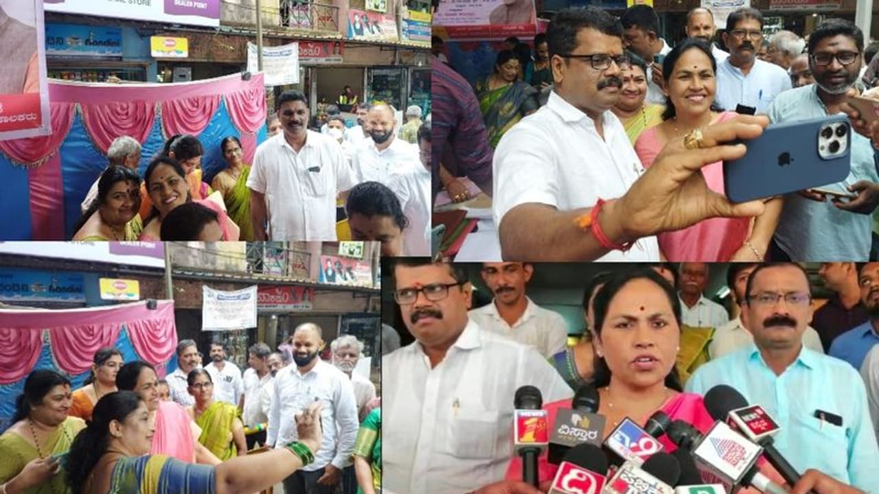 ಕಾಂಗ್ರೆಸ್ ನಾಯಕನ ಮಾತು ಕೇಳಿ ಶೋಭಾ ಜೊತೆ ಸೆಲ್ಫಿಗೆ ಮುಗಿಬಿದ್ದ ಜನ