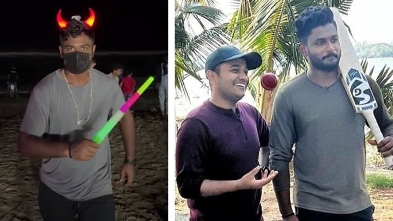 'ബേസില്‍ ജോസഫിന്റെ ആക്ഷന് മുന്നില്‍ അഭിനയിച്ച് കാണിച്ച് സഞ്ജു സാംസണ്‍'! ചിരിച്ചുരസിച്ച് ഇരുവരും വീഡിയോ കാണാം