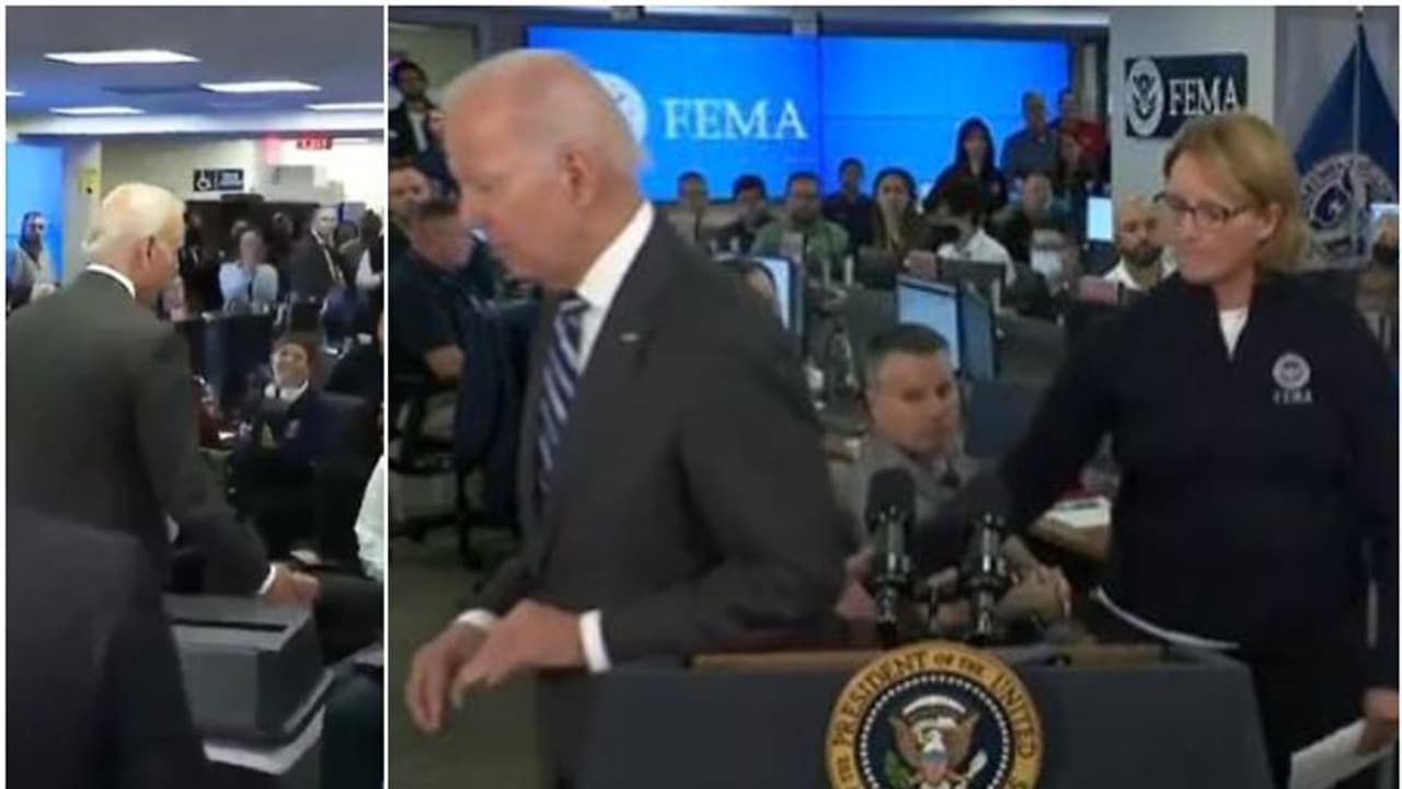 അമേരിക്കൻ പ്രസിഡന്റിന് സംഭവിക്കുന്നതെന്ത്? പ്രസംഗശേഷം ആൾക്കൂട്ടത്തിലേക്ക്, 'സ്വബോധം' പോയോ എന്ന് സോഷ്യൽ മീഡിയ അമേരിക്കൻ പ്രസിഡന്റിന് സംഭവിക്കുന്നതെന്ത്? പ്രസംഗശേഷം ആൾക്കൂട്ടത്തിലേക്ക്, 'സ്വബോധം' പോയോ എന്ന് സോഷ്യൽ മീഡിയ