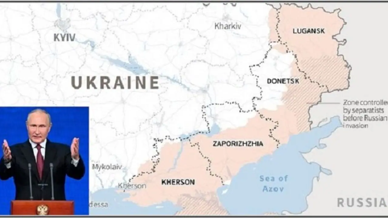 ಉಕ್ರೇನ್ ದೇಶದ ನಾಲ್ಕು ರಾಜ್ಯ ರಷ್ಯಾಕ್ಕೆ ಸೇರ್ಪಡೆ, ಒಪ್ಪಂದಕ್ಕೆ ಸಹಿ ಹಾಕಿದ ಪುಟಿನ್! ಉಕ್ರೇನ್ ದೇಶದ ನಾಲ್ಕು ರಾಜ್ಯ ರಷ್ಯಾಕ್ಕೆ ಸೇರ್ಪಡೆ, ಒಪ್ಪಂದಕ್ಕೆ ಸಹಿ ಹಾಕಿದ ಪುಟಿನ್!