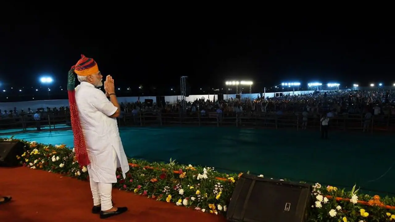 PM Modi arrives late for Rajasthan rally, skips address to obey loudspeaker rules