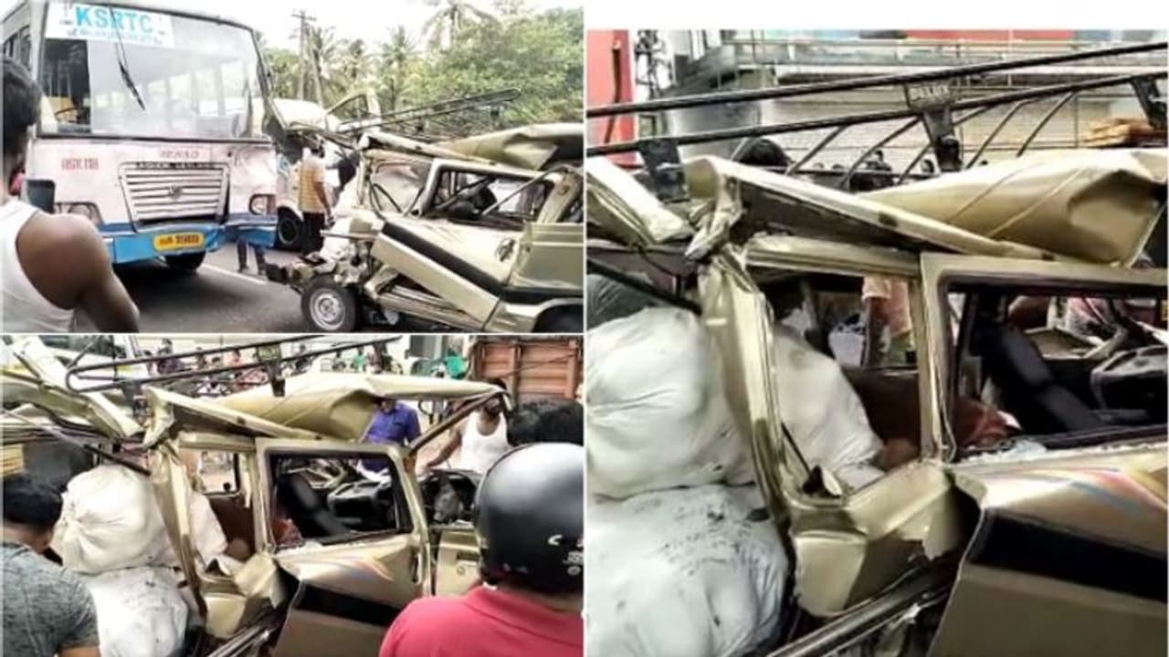 ആലുവയിൽ കെഎസ്ആർടിസി ബസ് വാഹനങ്ങളിലേക്ക് ഇടിച്ചു കയറി, വാഹനങ്ങൾ തകർന്നു; അപകടത്തിൽ യാത്രക്കാർക്ക് പരിക്ക്