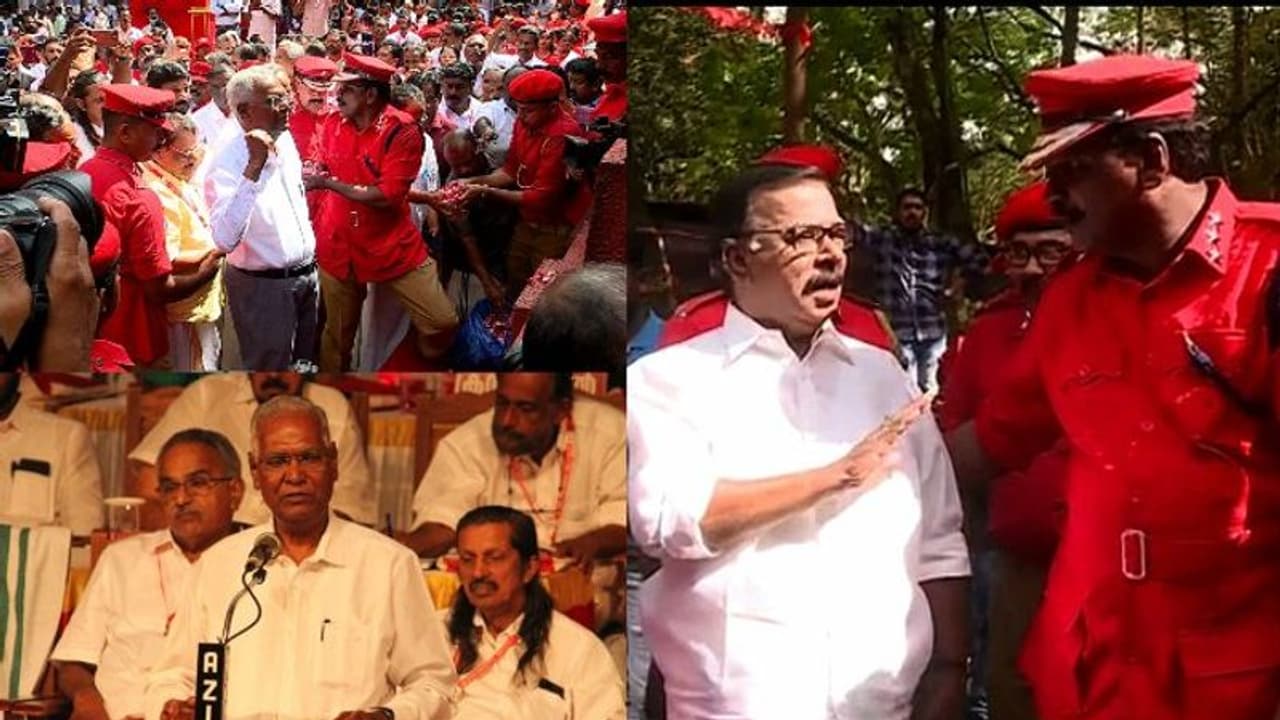 ആകെ മൊത്തം പിരിമുറുക്കം: സിപിഐ സംസ്ഥാന സമ്മേളനം തുടങ്ങി, കാനം മത്സരം നേരിടുമോ എന്നതിൽ ആകാംക്ഷ ആകെ മൊത്തം പിരിമുറുക്കം: സിപിഐ സംസ്ഥാന സമ്മേളനം തുടങ്ങി, കാനം മത്സരം നേരിടുമോ എന്നതിൽ ആകാംക്ഷ