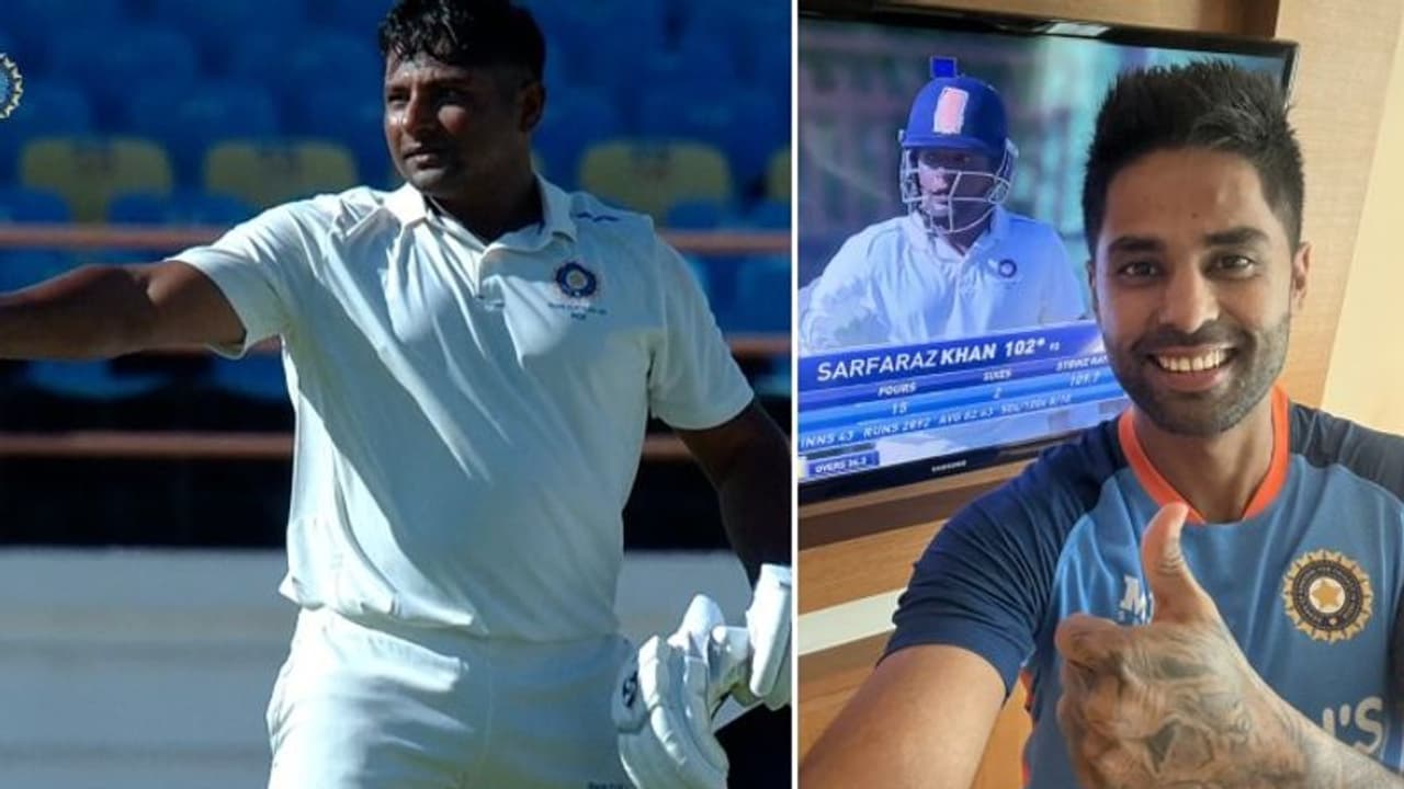 നിങ്ങളെ കുറിച്ചോര്‍ത്ത് അഭിമാനിക്കുന്നു; ഇറാനി ട്രോഫിയില്‍ സെഞ്ചുറി നേടിയ സര്‍ഫറാസിന് സൂര്യകുമാറിന്റെ സന്ദേശം