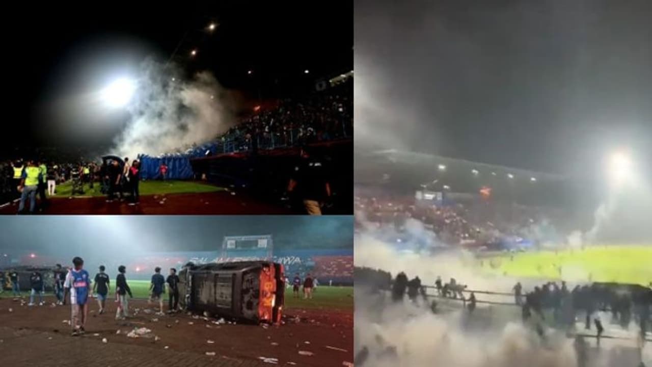 ফুটবল মাঠে 'দাঙ্গা', পদপিষ্ট ও শ্বাসরোধ হয়ে ইন্দোনেশিয়ায় মৃত্যু ১২৭ জনের ফুটবল মাঠে 'দাঙ্গা', পদপিষ্ট ও শ্বাসরোধ হয়ে ইন্দোনেশিয়ায় মৃত্যু ১২৭ জনের