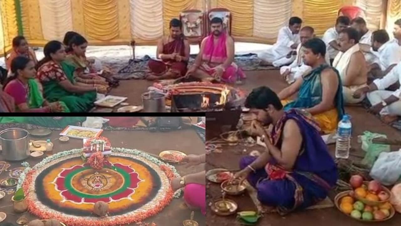 ರಾಹುಲ್‌ಗಾಗಿ ಬಳ್ಳಾರಿಯಲ್ಲಿ ವಿಶೇಷ ಸುದರ್ಶನ ಹೋಮ: ಗಣಿನಾಡಲ್ಲಿ ಭಾರತ್ ಜೋಡೋ ಬೃಹತ್ ಸಮಾವೇಶ