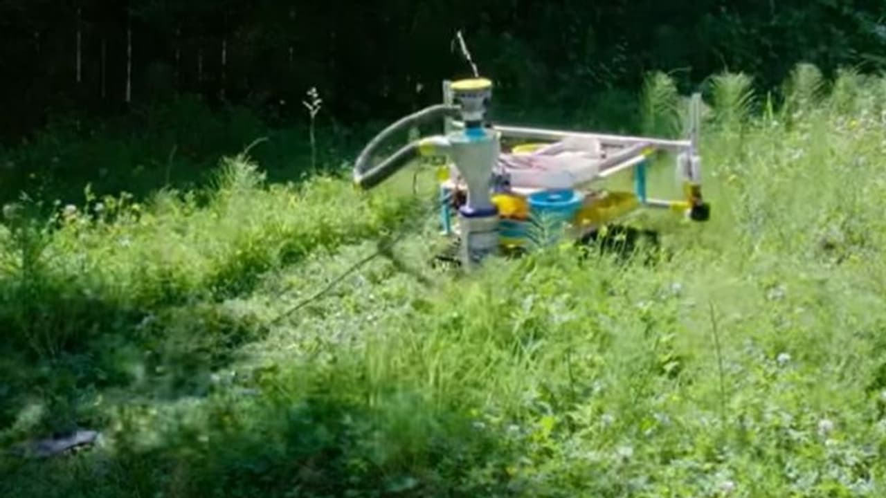 പുല്ല് വെട്ടാൻ പുതിയ യന്ത്രം; കിടിലൻ കണ്ടെത്തലുമായി യൂട്യൂബര്‍