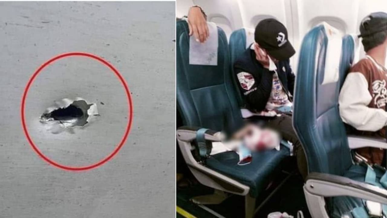 വിമാനം 3500 അടി ഉയരത്തിൽ, വെടിയുണ്ട വിമാനത്തിന്റെ ബോഡി തുളച്ച് അകത്ത് കയറി, യാത്രക്കാരന് പരിക്ക്