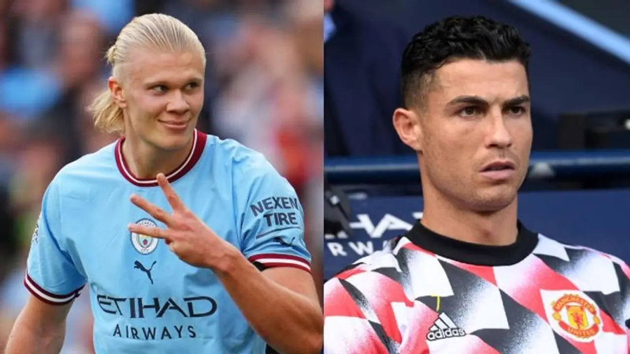 Ronaldo trolled after Man City star Haaland equals Man United icon's EPL hat trick tally in debut season