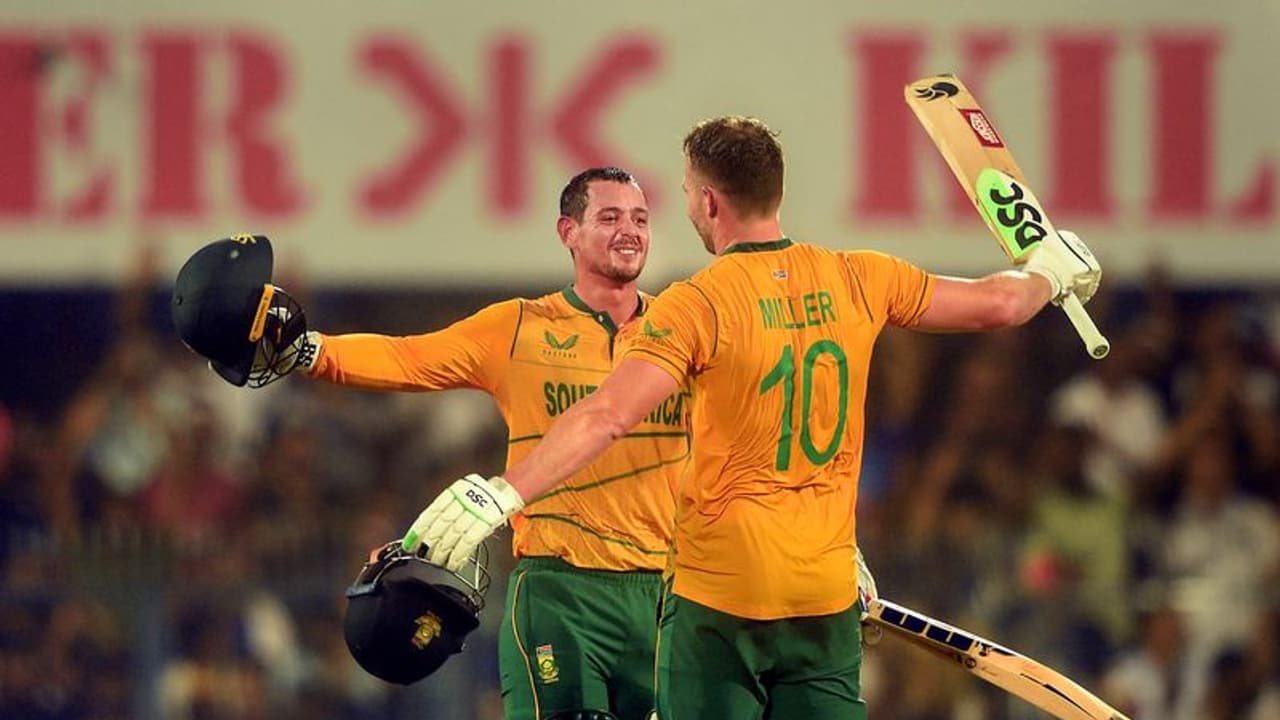 ഗുവാഹത്തിയില് ഡേവിഡ് മില്ലര് റെക്കോര്ഡിട്ടു; ഇന്ഡോറില് ഇന്ന് ക്വിന്റണ് ഡികോക്കിന്റെ ഊഴം ഗുവാഹത്തിയില് ഡേവിഡ് മില്ലര് റെക്കോര്ഡിട്ടു; ഇന്ഡോറില് ഇന്ന് ക്വിന്റണ് ഡികോക്കിന്റെ ഊഴം