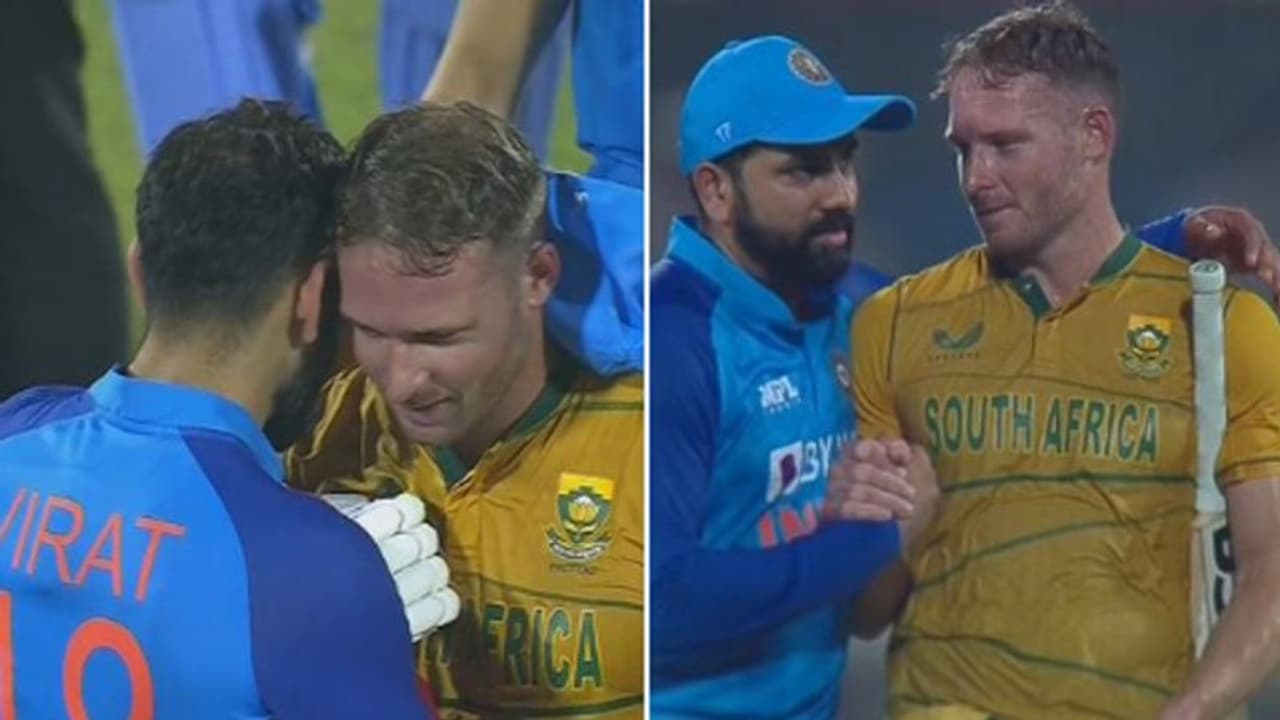 നിങ്ങളാണ് താരം! മത്സരശേഷം ഡേവിഡ് മില്ലറെ കെട്ടിപ്പിടിച്ച് രോഹിത്തും കോലിയും വീഡിയോ കാണാം നിങ്ങളാണ് താരം! മത്സരശേഷം ഡേവിഡ് മില്ലറെ കെട്ടിപ്പിടിച്ച് രോഹിത്തും കോലിയും വീഡിയോ കാണാം