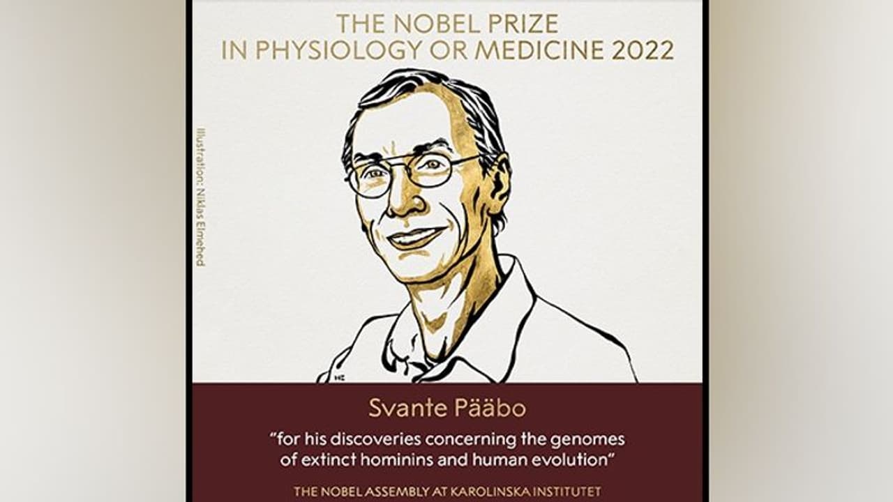 Nobel Prize 2022: Svante Pääbo bags award in medicine for 'discoveries concerning human evolution' Nobel Prize 2022: Svante Pääbo bags award in medicine for 'discoveries concerning human evolution'