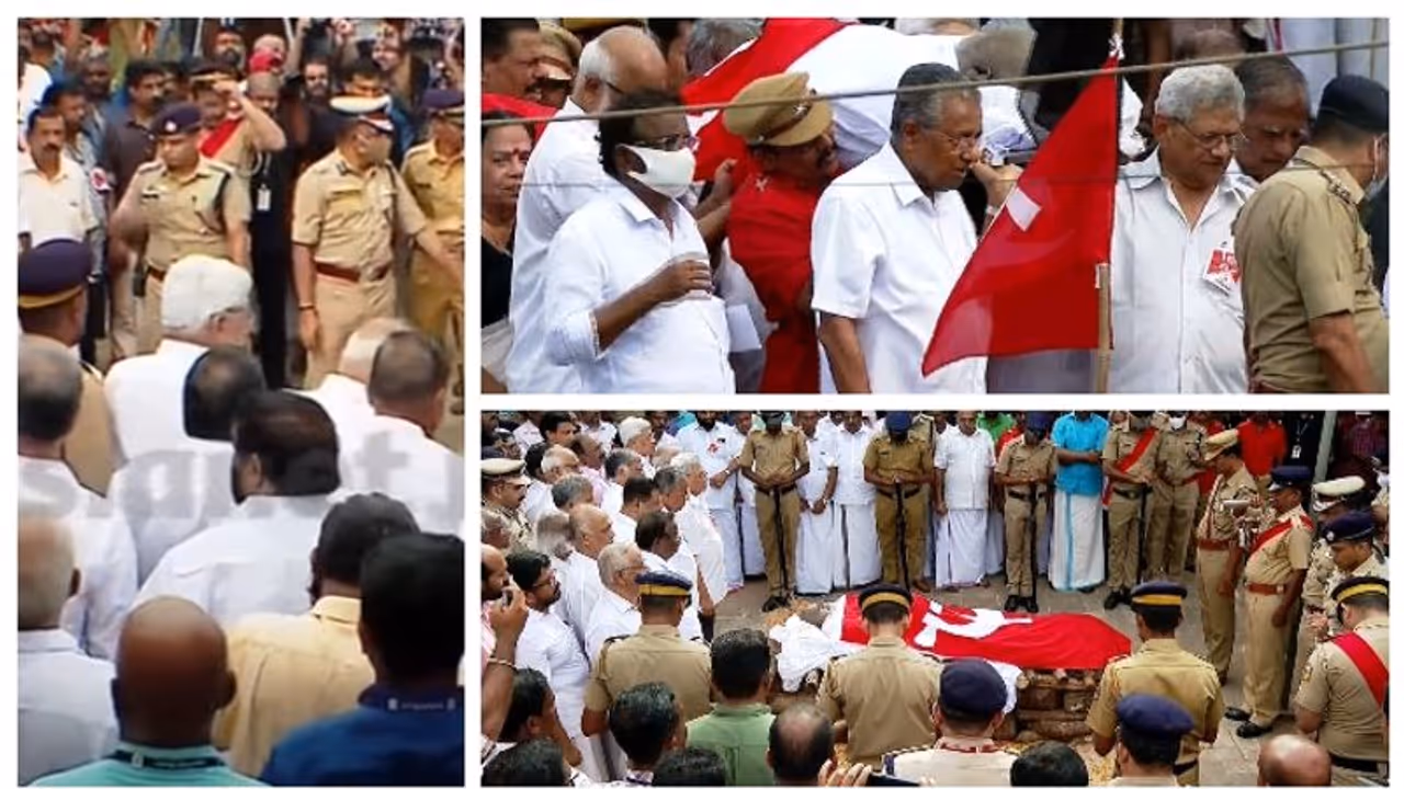 ലാല്‍സലാം, ഇനി ഓര്‍മകളില്‍, ഹൃദയങ്ങളില്‍ കോടിയേരി, കണ്ണീരോടെ കേരളത്തിന്‍റെ യാത്രാമൊഴി