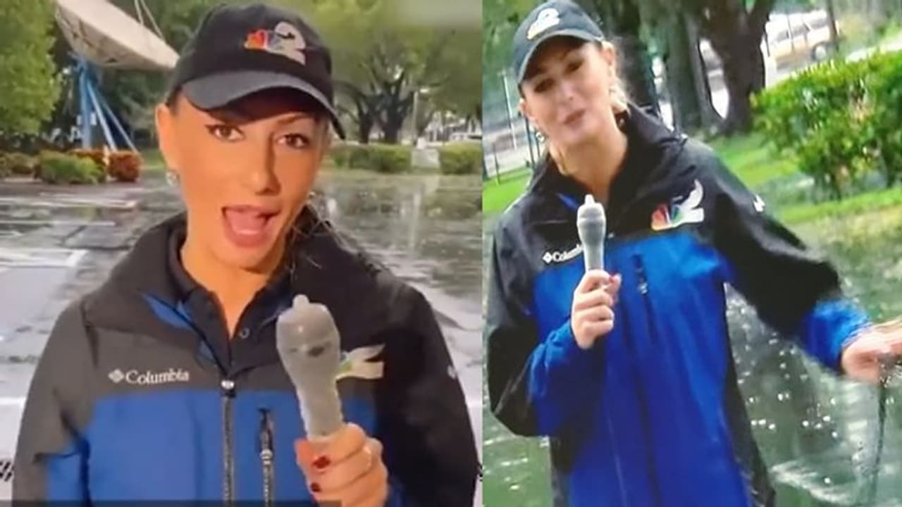 महिला पत्रकार ने माइक पर लगाया कंडोम, VIRAL VIDEO देख लोगों ने पूछा असली प्लान क्या था? महिला पत्रकार ने माइक पर लगाया कंडोम, VIRAL VIDEO देख लोगों ने पूछा असली प्लान क्या था?