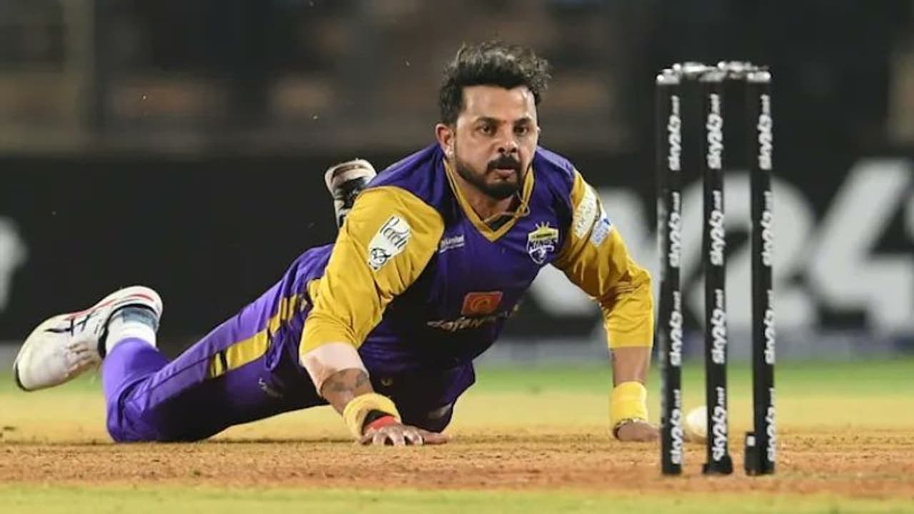 ഇന്‍സ്വിങര്‍, യോര്‍ക്കര്‍, ഒരു റണ്ണൗട്ട്; ലെജന്‍ഡ്‌സ് ലീഗ് ക്രിക്കറ്റില്‍ കളം നിറഞ്ഞ് ശ്രീശാന്ത് വീഡിയോ