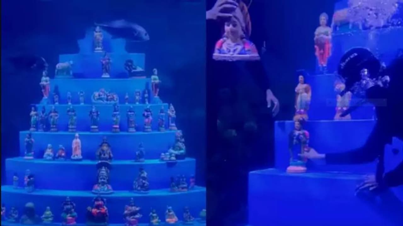 చెన్నైలోని VGP మెరైన్ కింగ్డమ్ లో అండర్ వాటర్ బొమ్మలకొలువు ప్రారంభం.. చెన్నైలోని VGP మెరైన్ కింగ్డమ్ లో అండర్ వాటర్ బొమ్మలకొలువు ప్రారంభం..