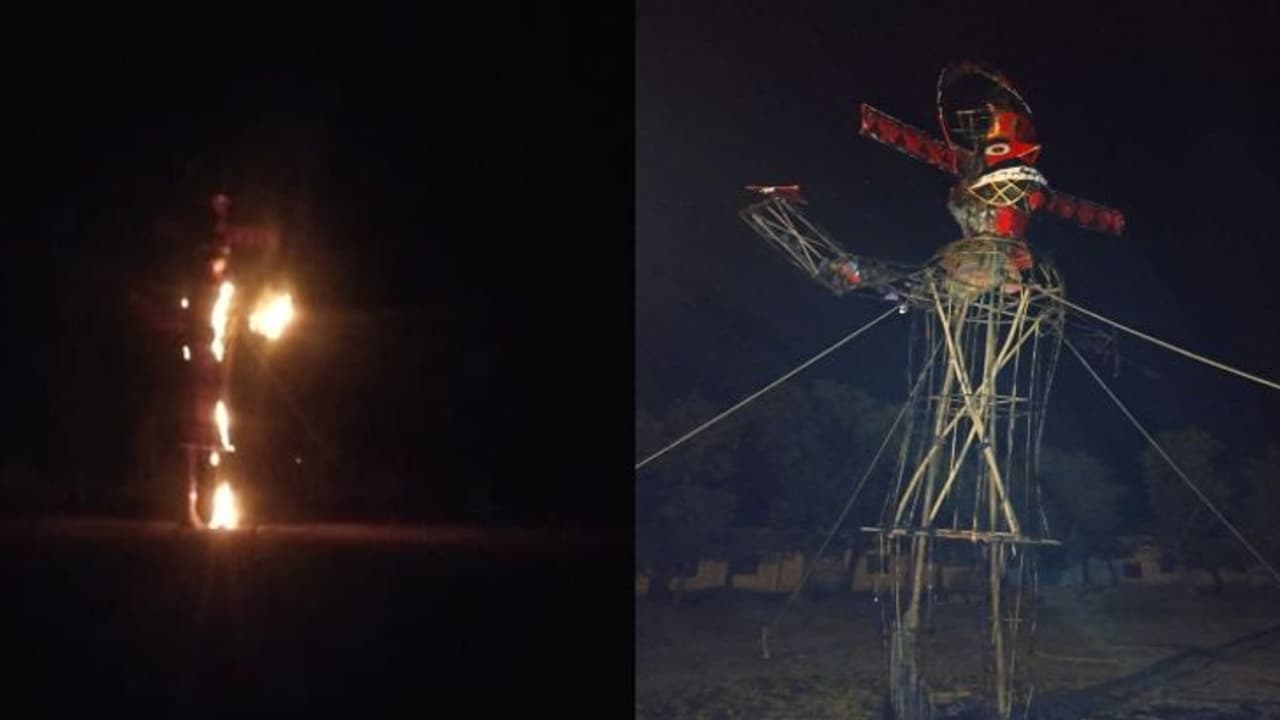 राजस्थान में दशहरे से एक दिन पहले रावण को लेकर हो गया संग्राम, पूरी रात दौड़ लगाती रही पुलिस