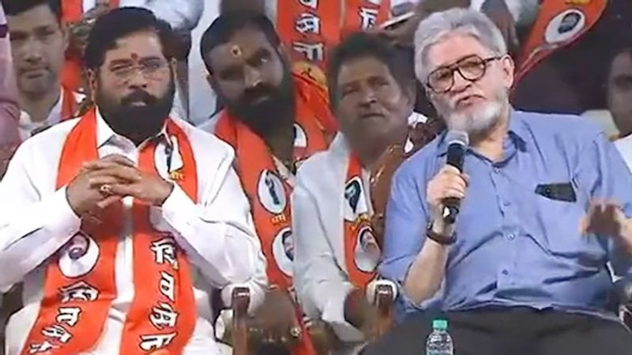 Sena Vs Sena on Dussehra: Bal Thackeray's estranged son Jaidev shares stage with Eknath Shinde