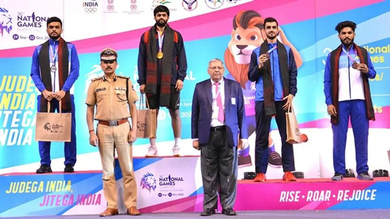 National Games 2022: Shuttlers Sai Praneeth, Aakarshi clinch men's and women's singles titles
