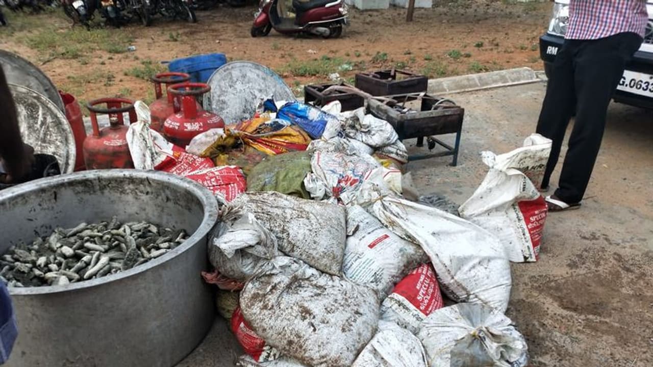 இலங்கைக்கு கடத்த முயன்ற 1,100 கிலோ கடல் அட்டைகள் பறிமுதல்