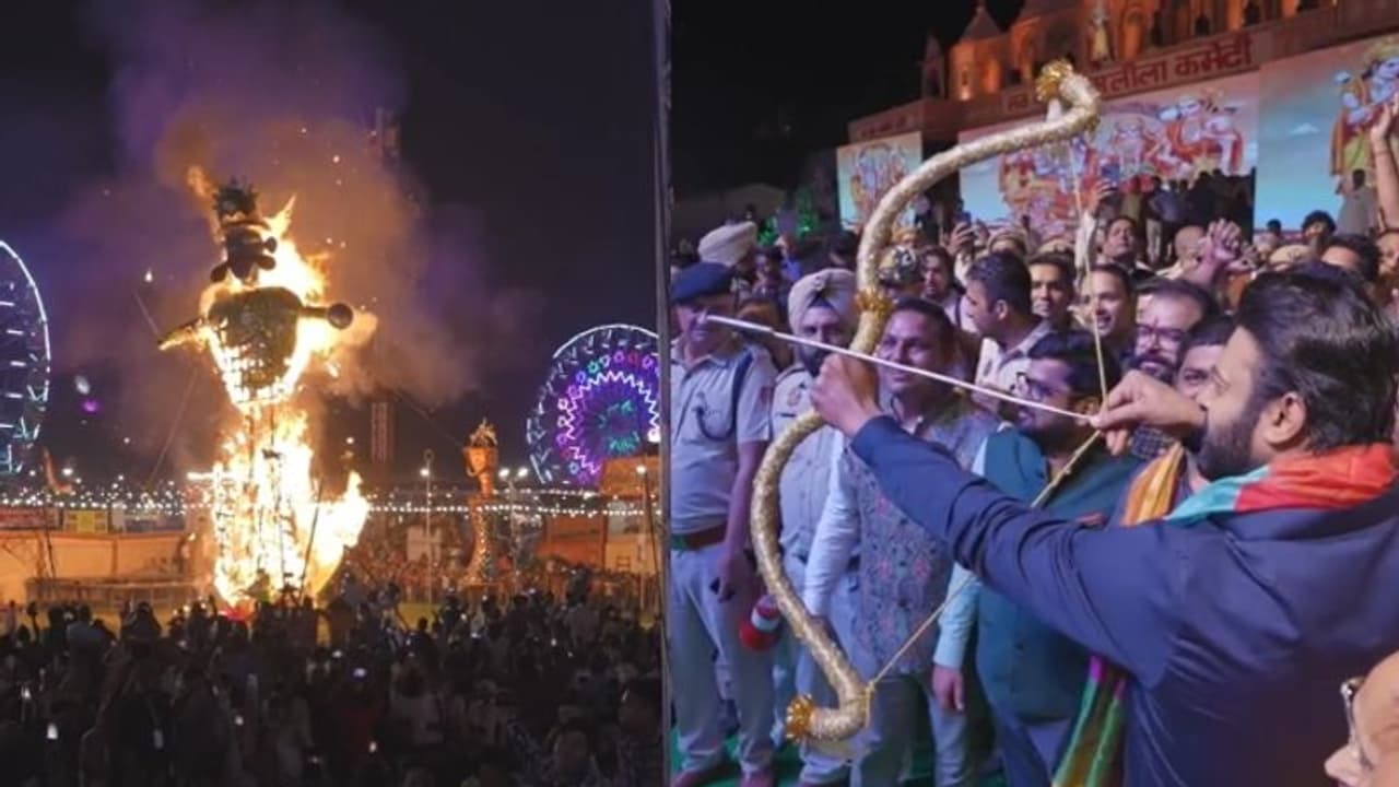 'ആദിപുരുഷ്' ഇറങ്ങും മുന്പേ പ്രഭാസിന്റെ 'രാവണ നിഗ്രഹം'; സോഷ്യല് മീഡിയയില് തരംഗമായി ദസറ ആഘോഷം: വീഡിയോ 'ആദിപുരുഷ്' ഇറങ്ങും മുന്പേ പ്രഭാസിന്റെ 'രാവണ നിഗ്രഹം'; സോഷ്യല് മീഡിയയില് തരംഗമായി ദസറ ആഘോഷം: വീഡിയോ