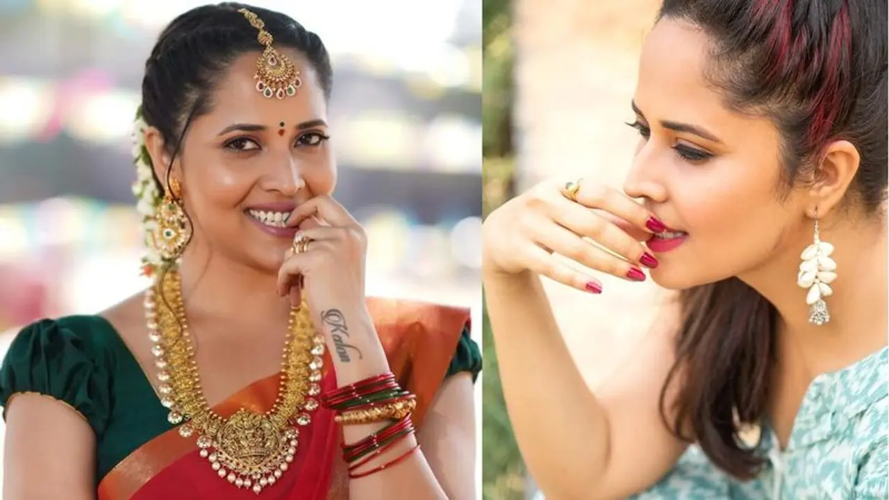 అనసూయ చాలా రొమాంటిక్ గురూ.... ఆయన భుజం పై అలా తలవాల్చి ! అనసూయ చాలా రొమాంటిక్ గురూ.... ఆయన భుజం పై అలా తలవాల్చి !