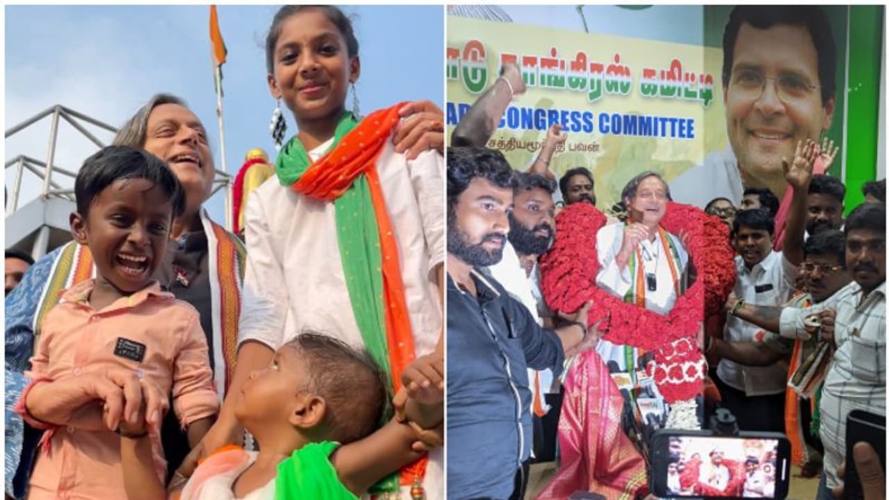 'നേതാക്കളില്ല'; ശശി തരൂരിന് വമ്പൻ സ്വീകരണം ഒരുക്കി തമിഴ് മണ്ണും, അണിനിരന്ന് സാധാരണ പാര്ട്ടി പ്രവര്ത്തകര് 'നേതാക്കളില്ല'; ശശി തരൂരിന് വമ്പൻ സ്വീകരണം ഒരുക്കി തമിഴ് മണ്ണും, അണിനിരന്ന് സാധാരണ പാര്ട്ടി പ്രവര്ത്തകര്