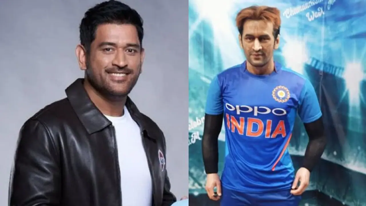 'Chapri Dhoni' MSD gets bizarre wax statue in Mysore; meme fest breaks out 'Chapri Dhoni' MSD gets bizarre wax statue in Mysore; meme fest breaks out