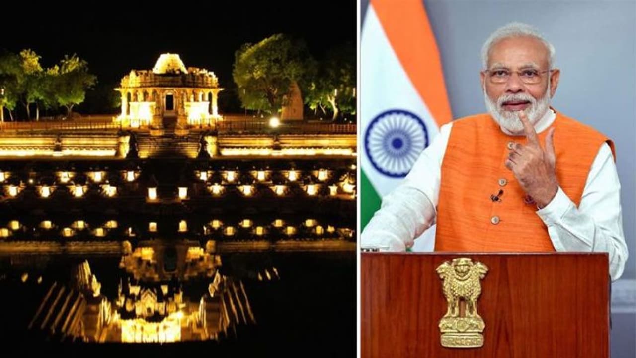 இந்தியாவின் முதல் சூரிய சக்தி கிராமத்தை தொடங்கி வைத்தார் பிரதமர் நரேந்திர மோடி !