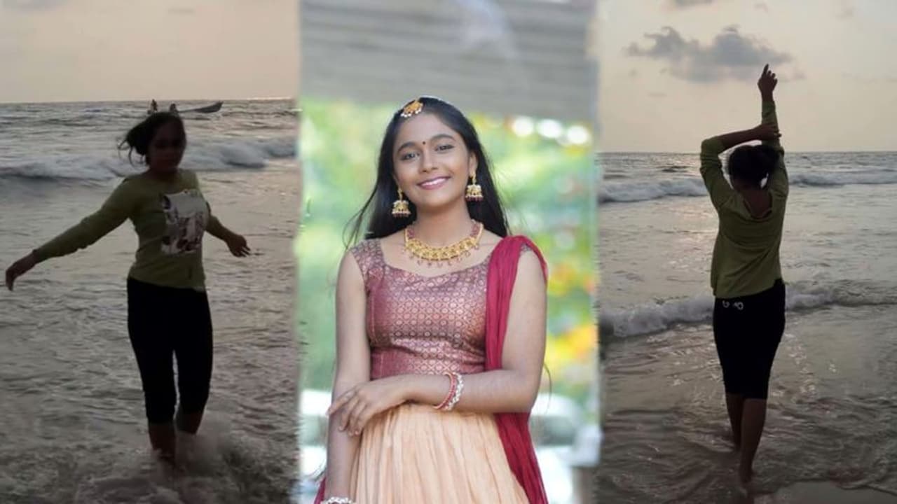 കടൽ ആസ്വദിച്ച് 'ചെരാതുകൾക്ക്' ചുവടുവെച്ച് പ്രേക്ഷകരുടെ ശിവാനി കടൽ ആസ്വദിച്ച് 'ചെരാതുകൾക്ക്' ചുവടുവെച്ച് പ്രേക്ഷകരുടെ ശിവാനി