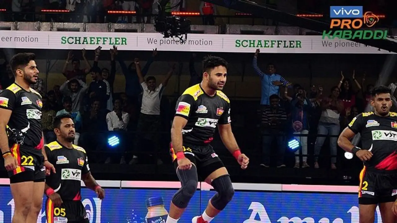 Pro Kabaddi League ಬೆಂಗಳೂರು ಬುಲ್ಸ್‌ಗೆ ಸತತ 2ನೇ ಗೆಲುವು, ಮೊದಲ ಸ್ಥಾನಕ್ಕೆ ಲಗ್ಗೆ!