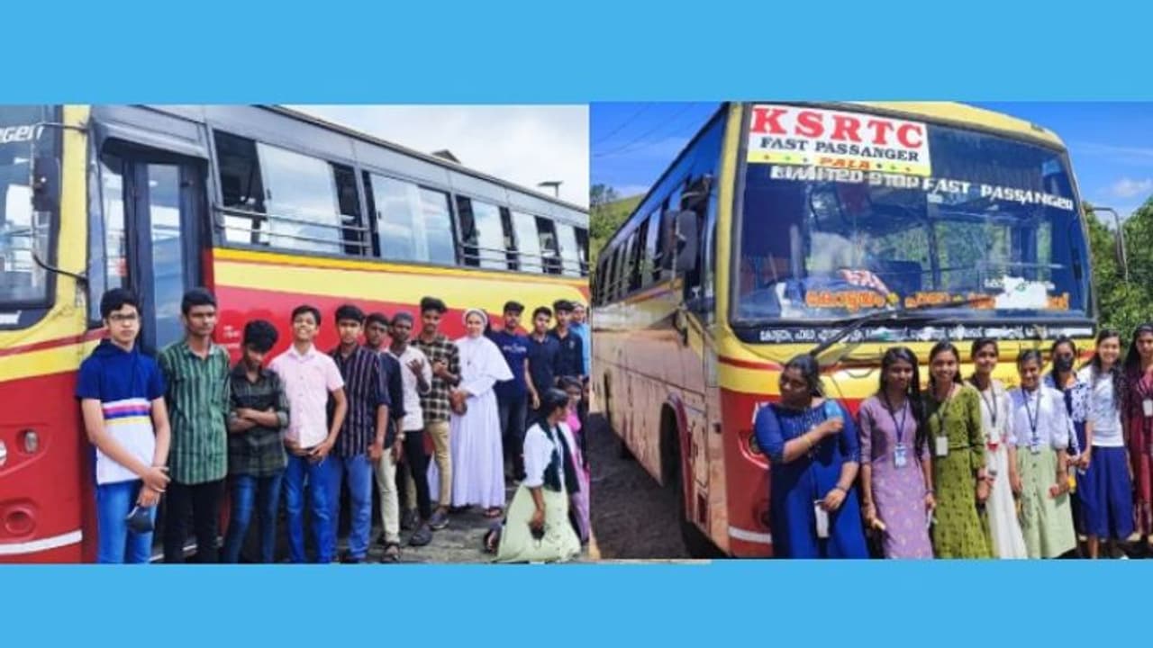 കെഎസ്ആര്‍ടിസി ബസില്‍ കുട്ടികള്‍ക്ക് വിനോദയാത്ര ഒരുക്കി സ്കൂള്‍; പുതിയ മാതൃക
