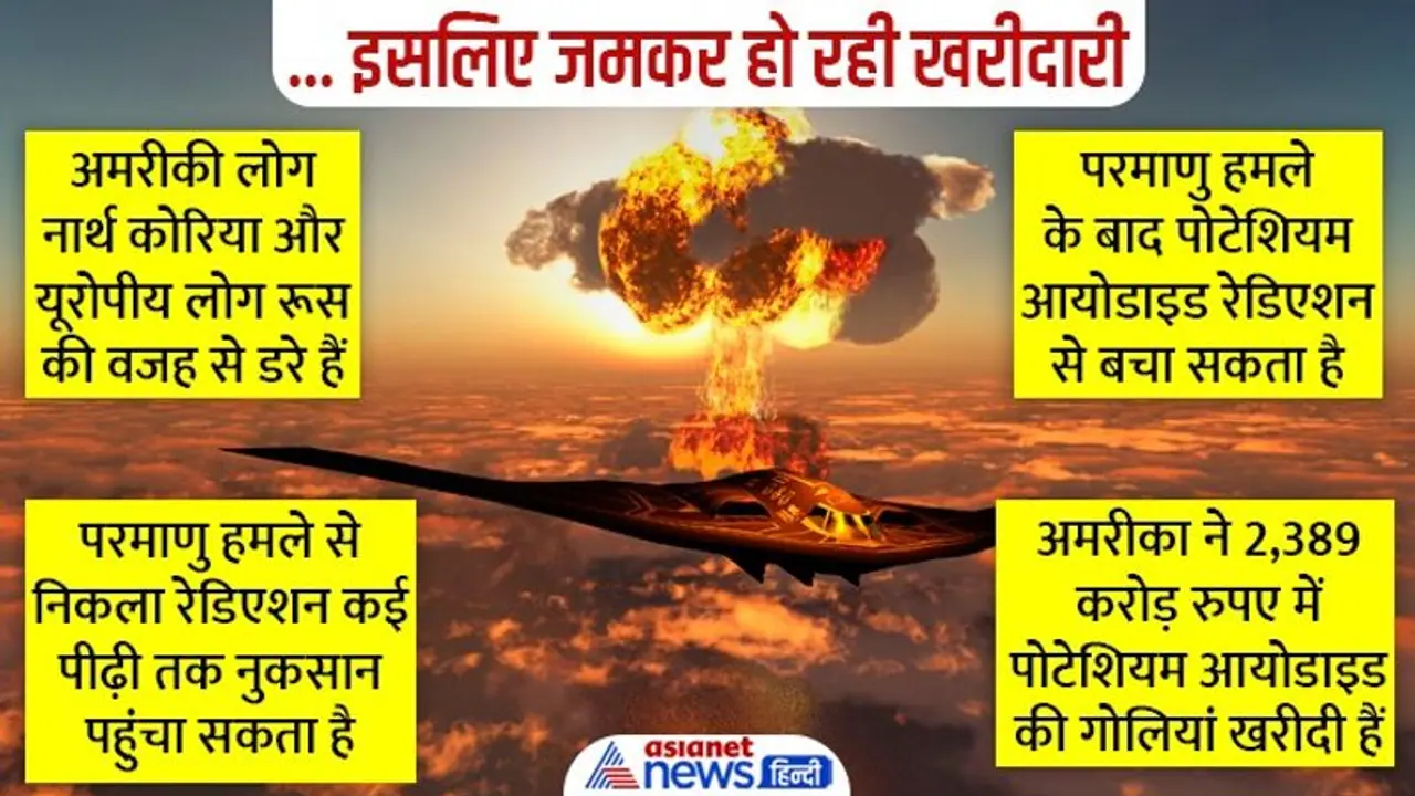 अमरीका यूरोप में लोग पोटेशियम आयोडाइड की गोली खूब खरीद रहे हैं, जानिए क्यों परमाणु हमले से है इसका संबंध 