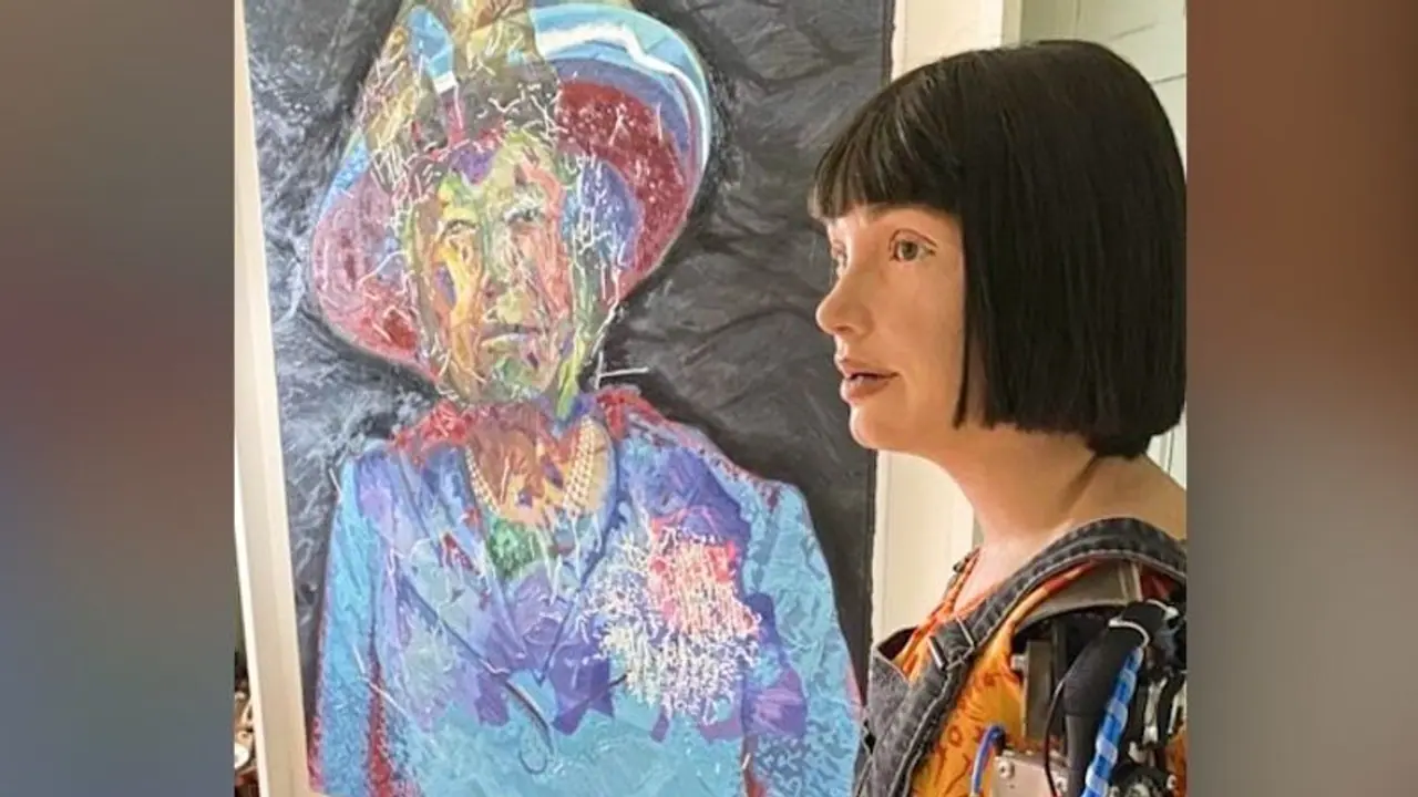 In a first, humanoid robot Ai Da addresses UK's Parliament; says 'Although not alive, I can still create art' In a first, humanoid robot Ai Da addresses UK's Parliament; says 'Although not alive, I can still create art'