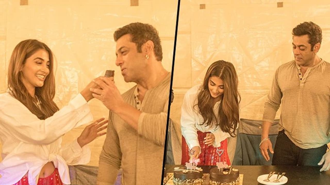 Pooja Hegde Birthday: Salman Khan celebrates his co star's B day along with Venkatesh, Jagapathi Babu (Video) Pooja Hegde Birthday: Salman Khan celebrates his co star's B day along with Venkatesh, Jagapathi Babu (Video)