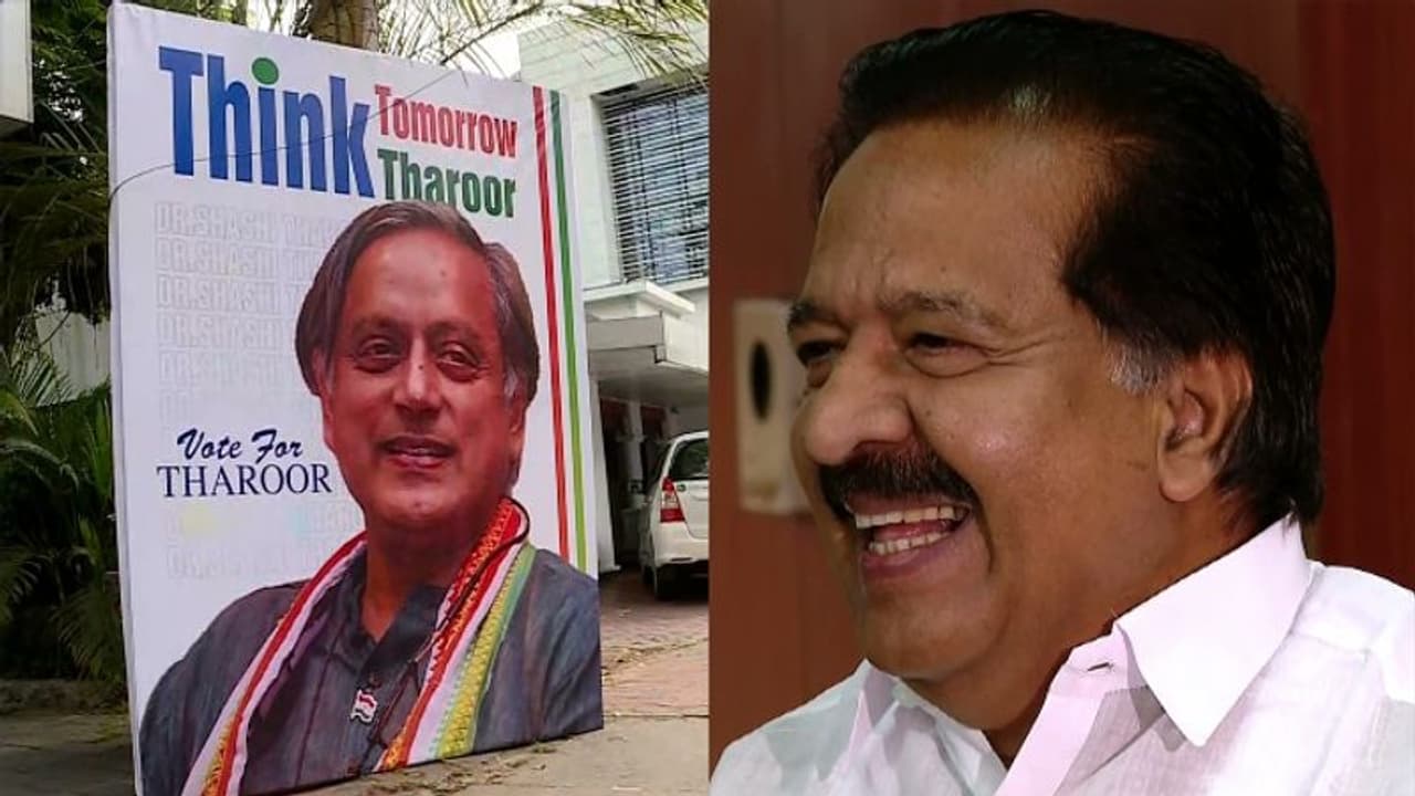 ഖാര്ഗെയ്ക്ക് വേണ്ടിയുള്ള ചെന്നിത്തലയുടെ പ്രചരണം: തെരഞ്ഞെടുപ്പ് അതോറിറ്റിക്ക് പരാതി നൽകി തരൂര് ഖാര്ഗെയ്ക്ക് വേണ്ടിയുള്ള ചെന്നിത്തലയുടെ പ്രചരണം: തെരഞ്ഞെടുപ്പ് അതോറിറ്റിക്ക് പരാതി നൽകി തരൂര്