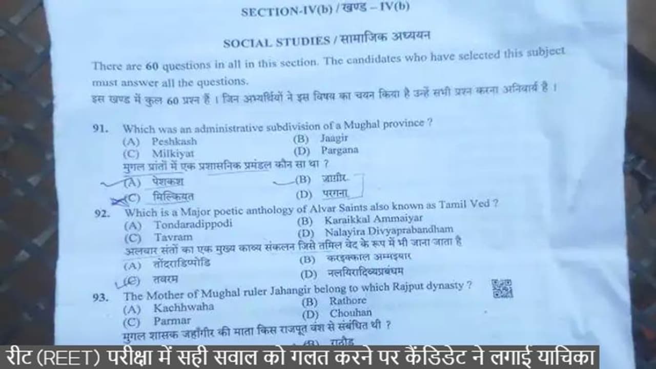 रीट कैंडिडेट के कॅरियर पर गिरी गाजः एग्जाम पेपर के प्रश्नों पर हाई कोर्ट का नोटिस, 7 दिनों में देना होगा जवाब