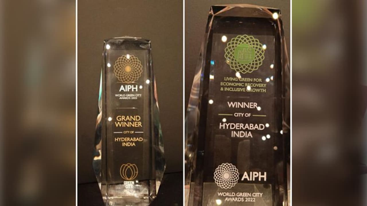 హైదరాబాద్కు వరల్డ్ గ్రీన్ సిటీ అవార్డు.. గర్వించదగ్గ విషయమన్న ప్రభుత్వం ! హైదరాబాద్కు వరల్డ్ గ్రీన్ సిటీ అవార్డు.. గర్వించదగ్గ విషయమన్న ప్రభుత్వం !