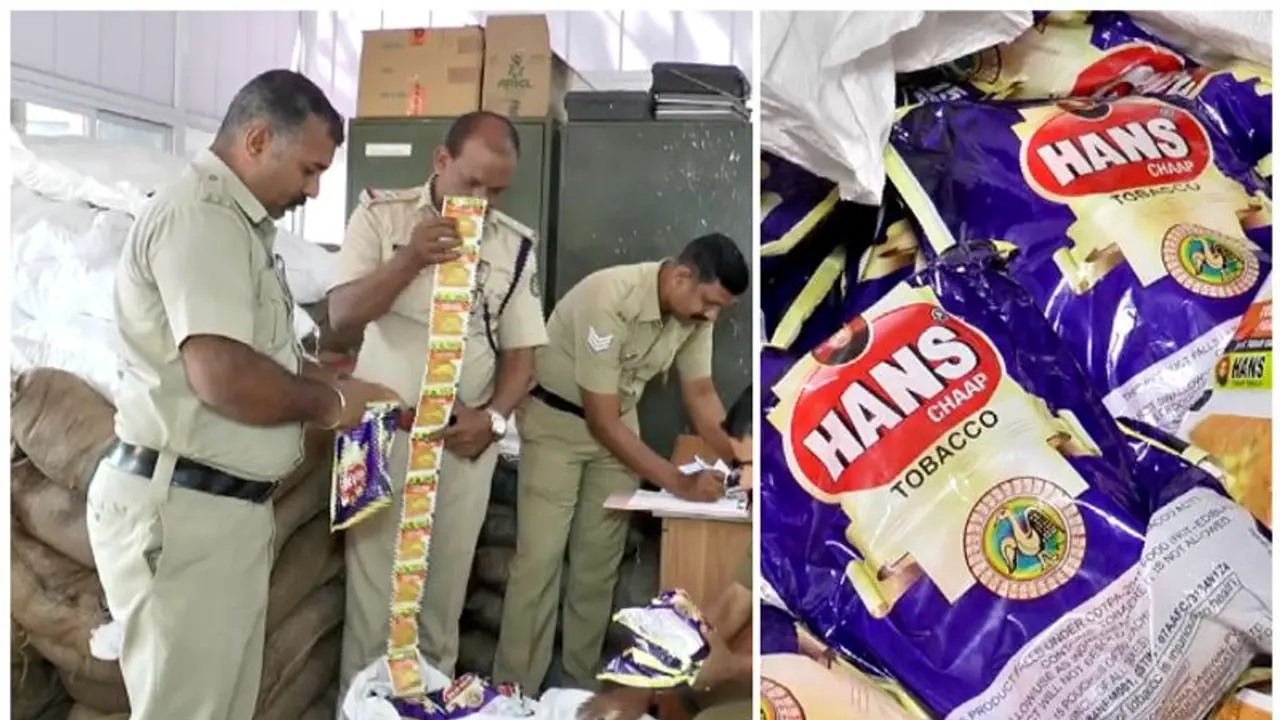 പറ്റിച്ചിരുന്നത് വെറും ഉള്ളിയാണെന്ന് പറഞ്ഞ്; ചാക്ക് തുറന്നപ്പോള്‍ ഞെട്ടല്‍! വന്‍ ഹാന്‍സ് ശേഖരം പിടികൂടി